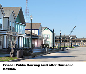 Fischer Public Housing built after Hurricane Katrina. 