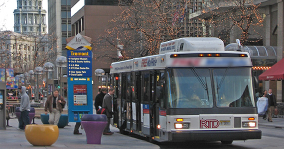 In Denver, low-income households are four times more likely to use transit as compared to higher-income households. Image courtesy of Brett VA, used under Creative Commons. *Image cropped and retouched from original