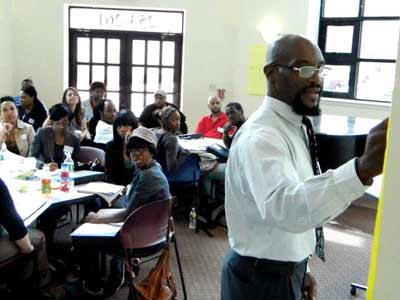 An image of Community Business Academy class in session.