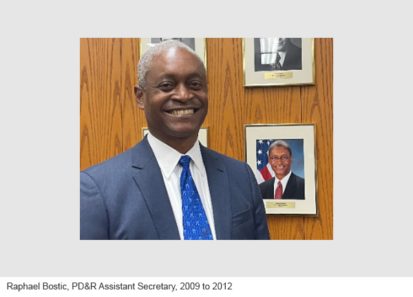 Raphael Bostic is president and chief executive officer of the Federal Reserve Bank of Atlanta. From 2009 to 2012, Bostic served as the Assistant Secretary for PD&R.